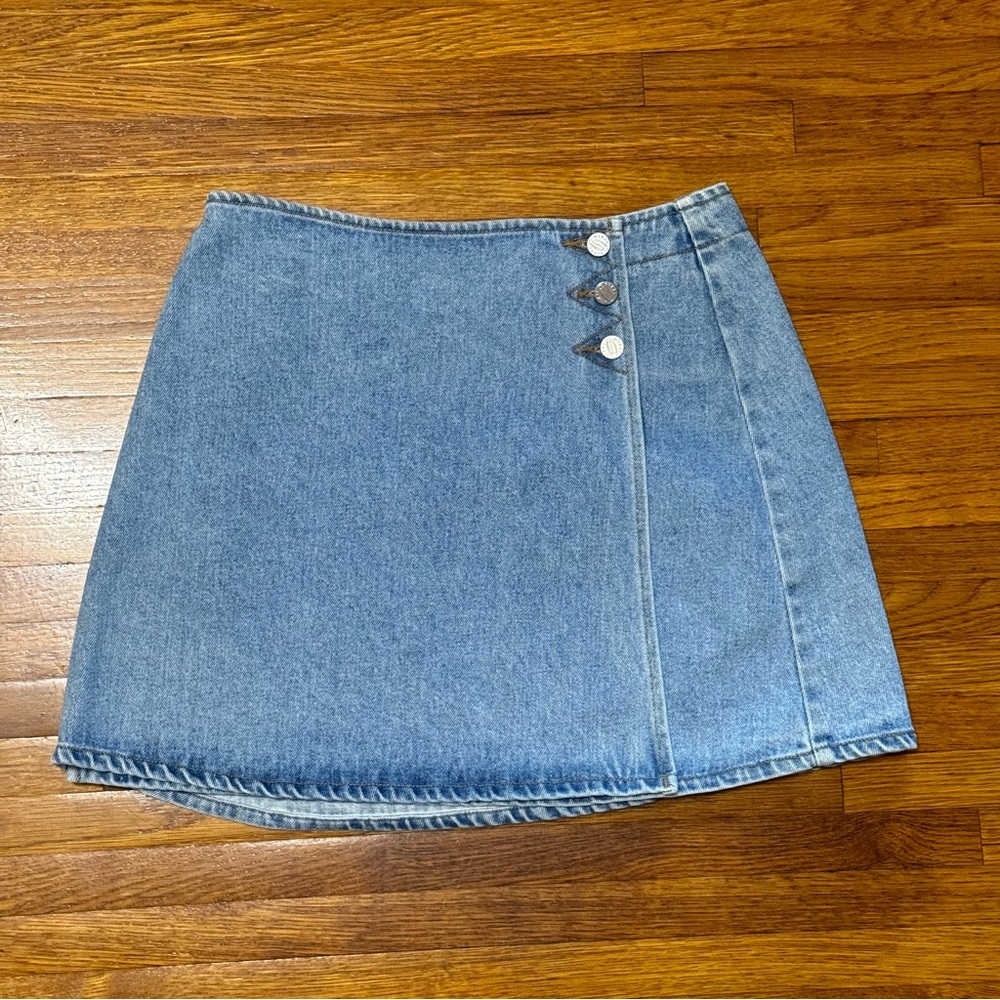 Vintage Denim Wrap Skirt Size 9